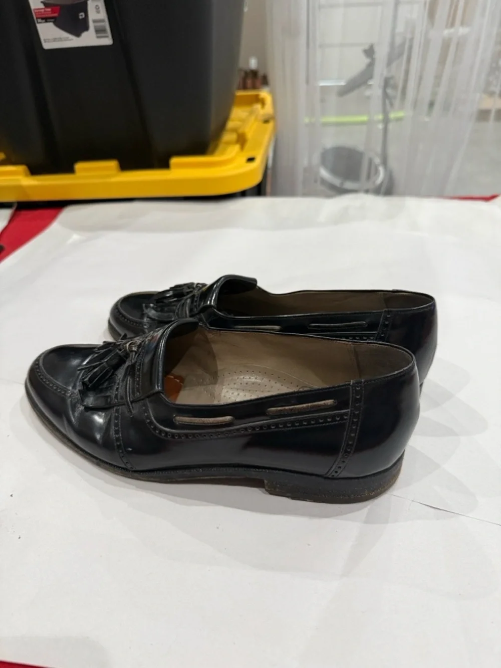 Bally Black Tassel Leather Loafers for Men